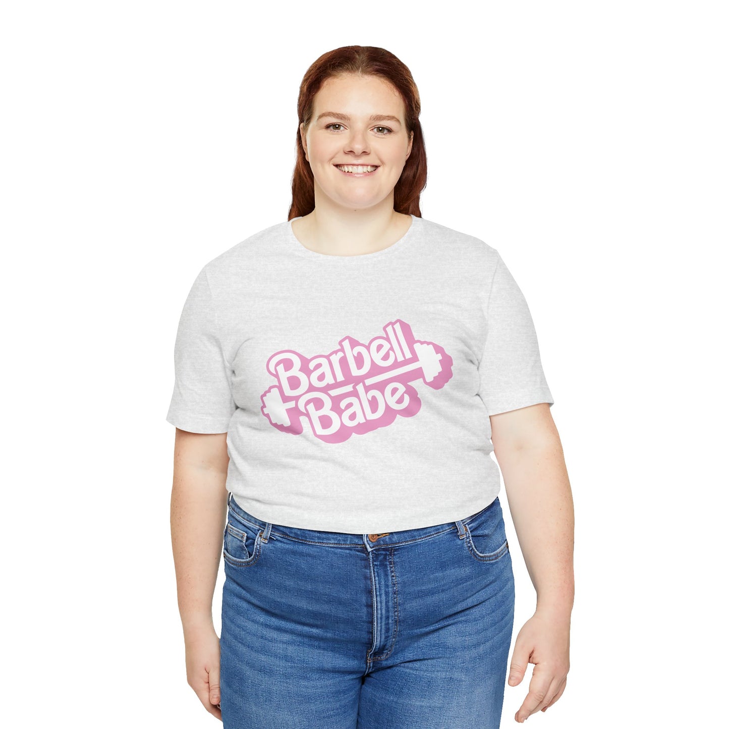 Women's Barbell Babe Tee - Girly and Cute Design