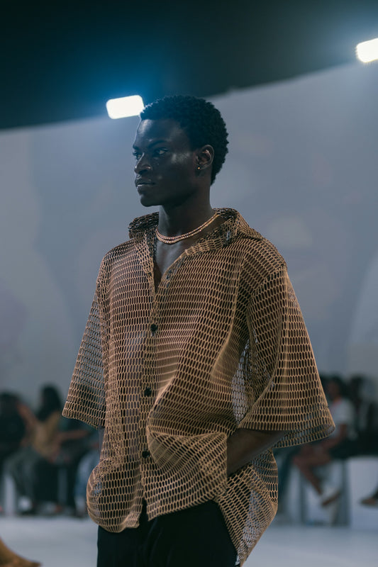 A man standing in front of a crowd of people