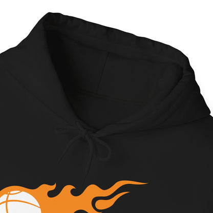 Fire Basketball Hoodie - Men's Varsity Hooded Sweatshirt