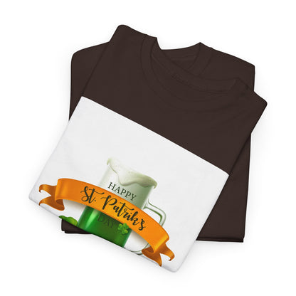Unisex St. Patrick's Day Tee — 'Happy St. Patrick's' Beer Mug & Gold Coins Design (Limited Edition)