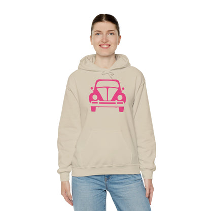 Pink Beetle Car Hoodie - Women's Hoodie