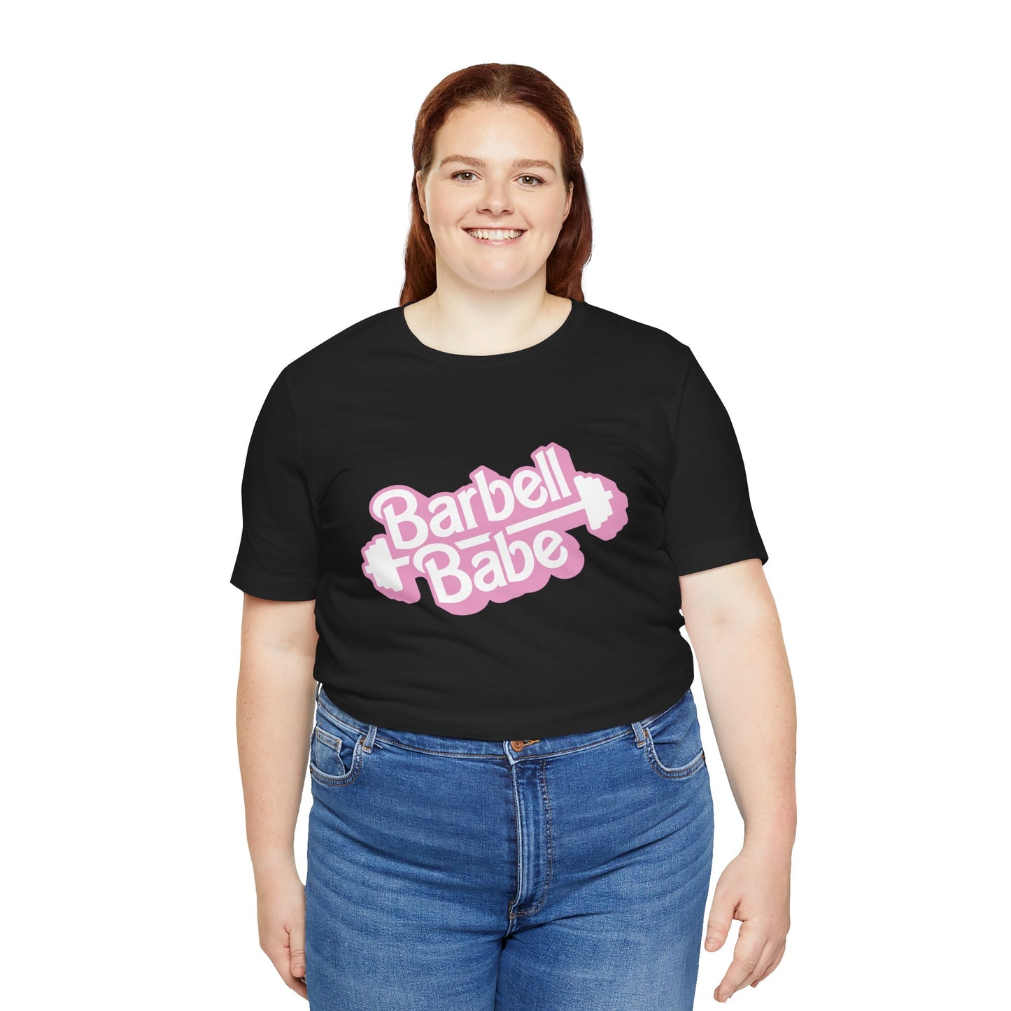 Women's Barbell Babe Tee - Girly and Cute Design