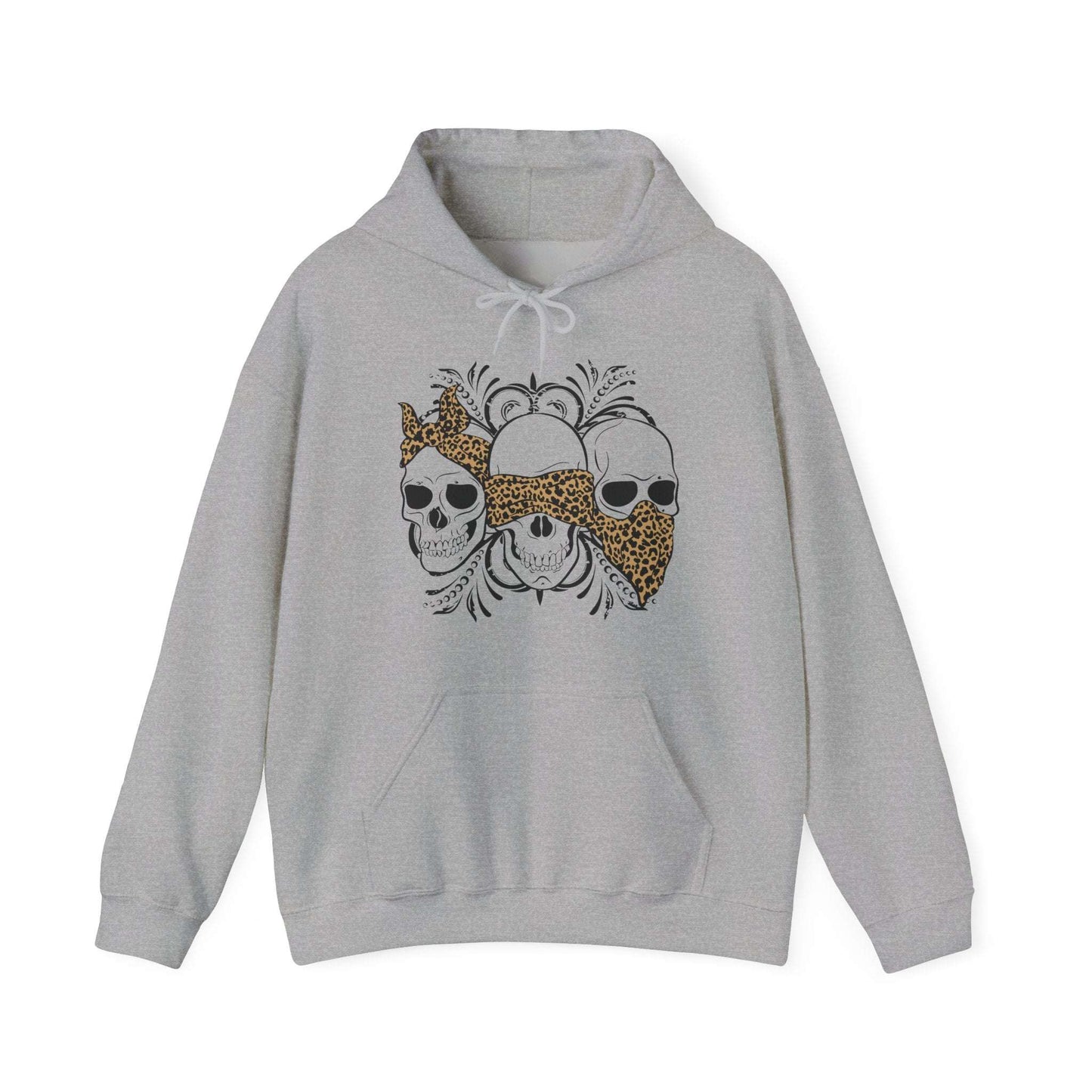 Three Skull Head - Men's Hoodie