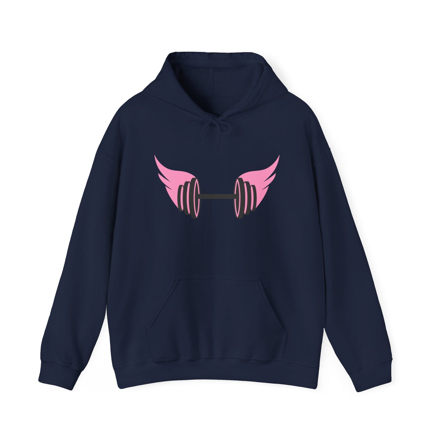 Women's Hoodie - Strong Barbell With Wings