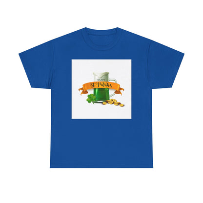 Unisex St. Patrick's Day Tee — 'Happy St. Patrick's' Beer Mug & Gold Coins Design (Limited Edition)