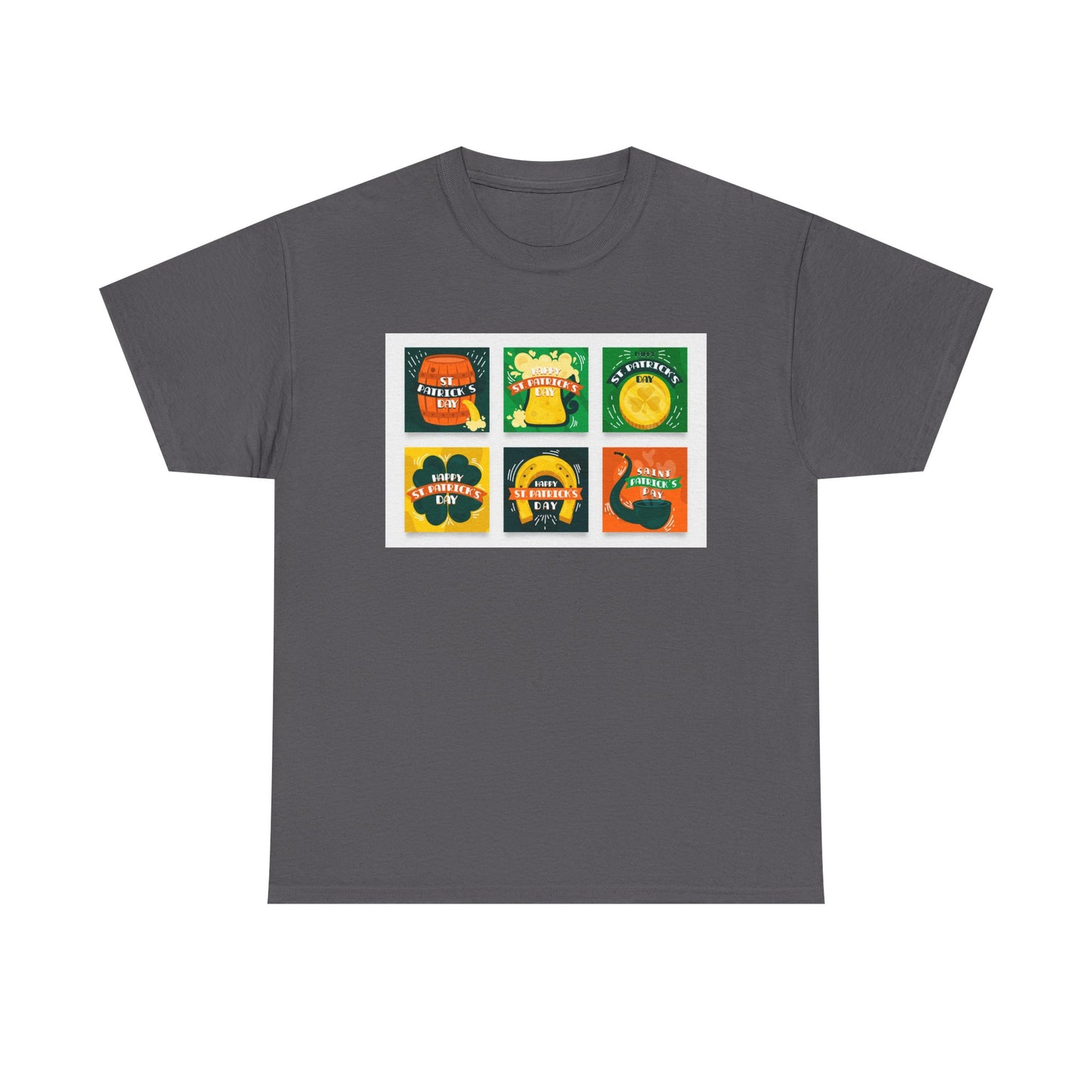 Unisex Retro St. Patrick’s Day Icons T-Shirt — Lucky Clover & Beer Graphic Tee (Limited Edition)