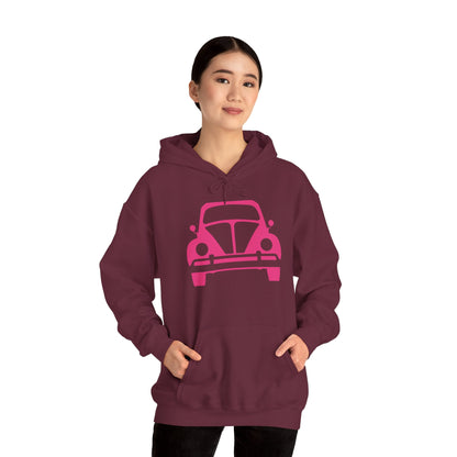 Pink Beetle Car Hoodie - Women's Hoodie