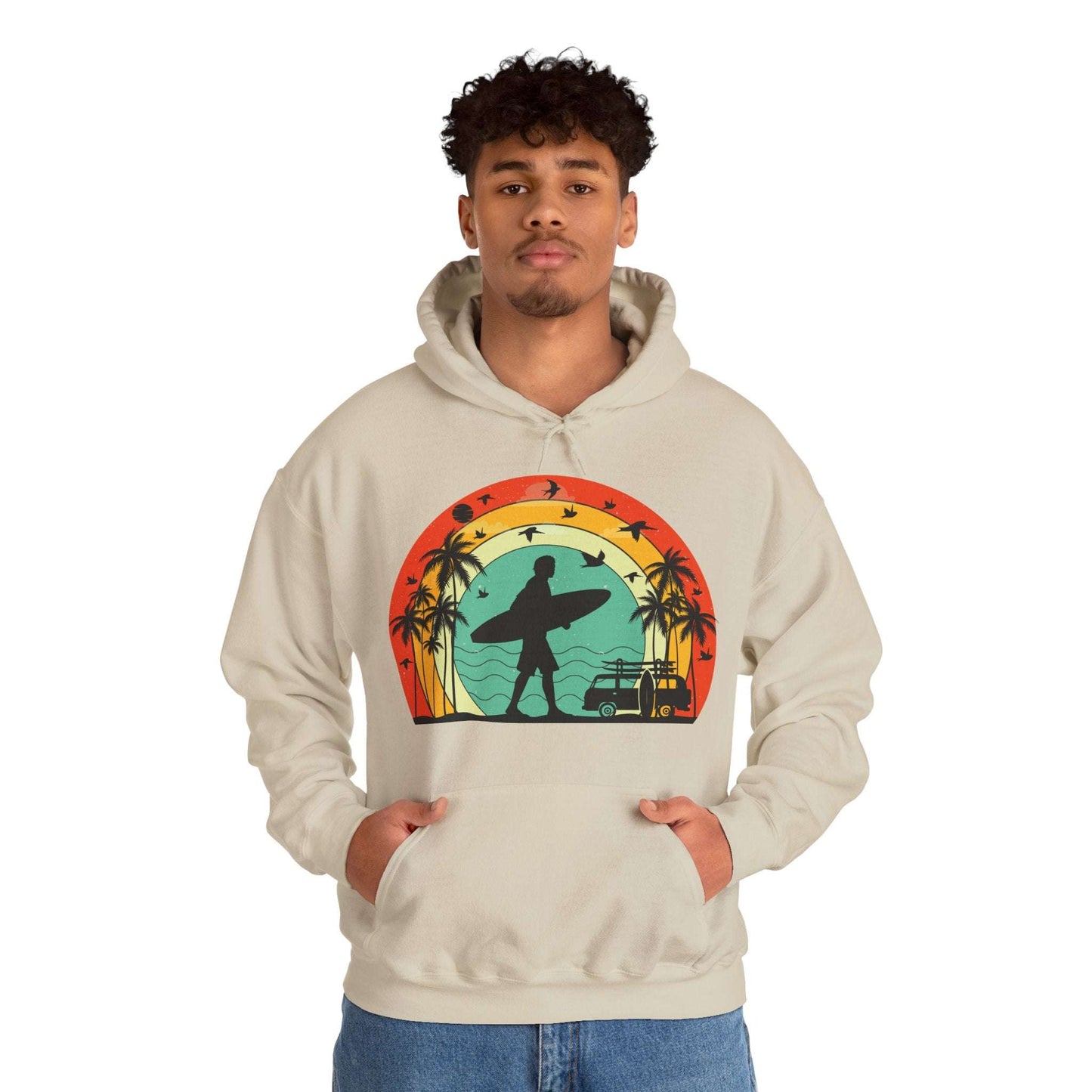 Retro Vintage Surfer Men's Hoodie