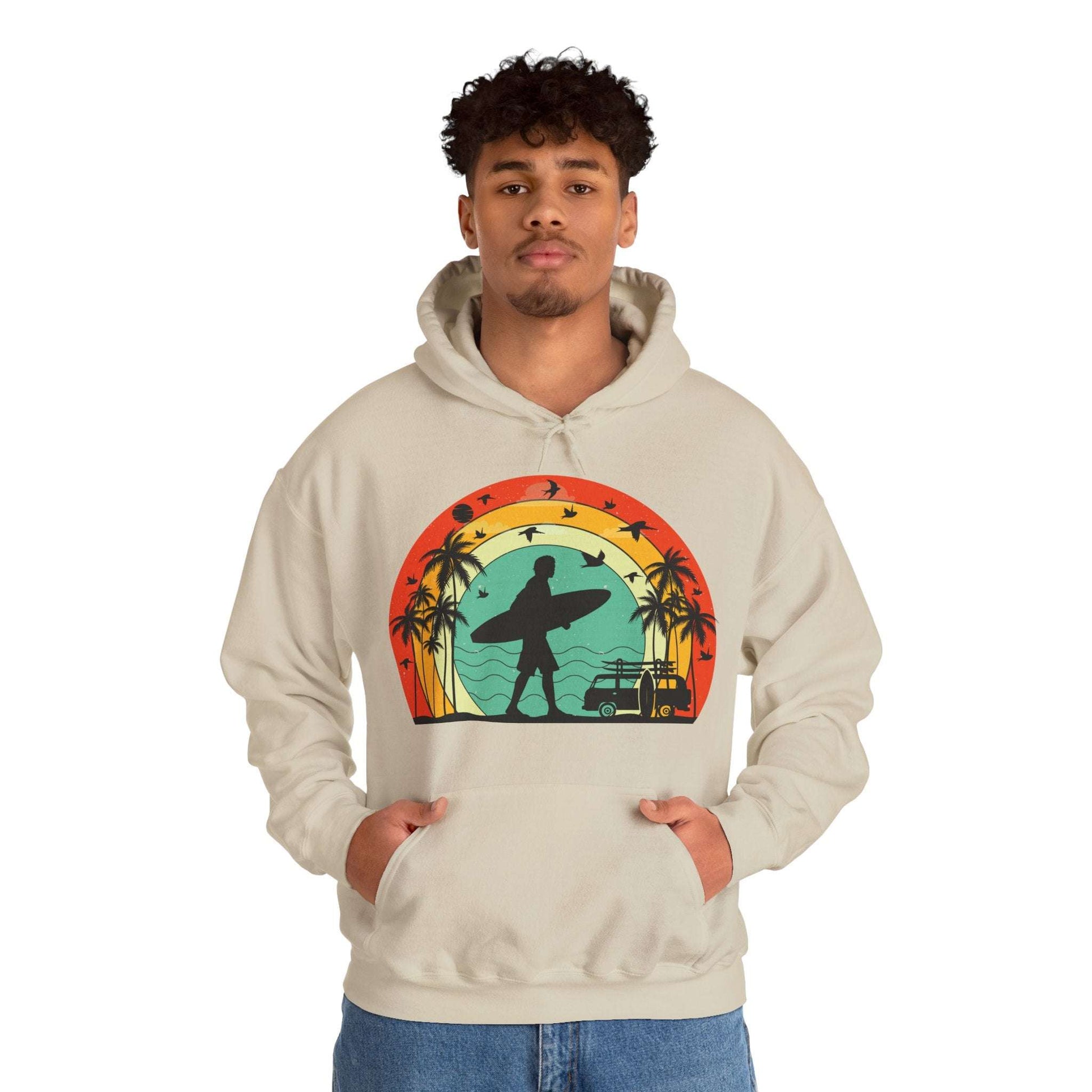 Retro Vintage Surfer Men's Hoodie
