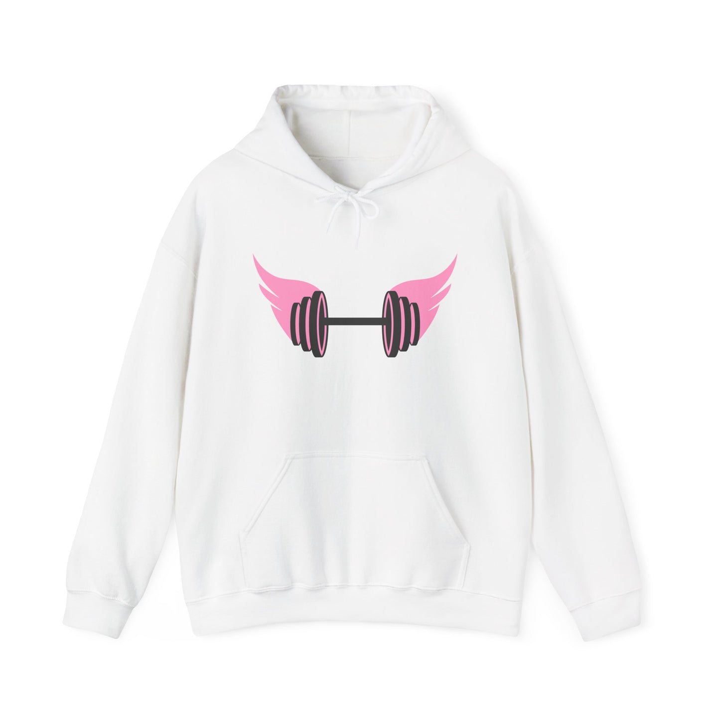 Women's Hoodie - Strong Barbell With Wings