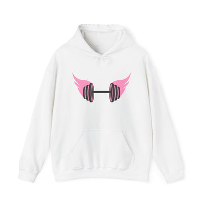 Women's Hoodie - Strong Barbell With Wings
