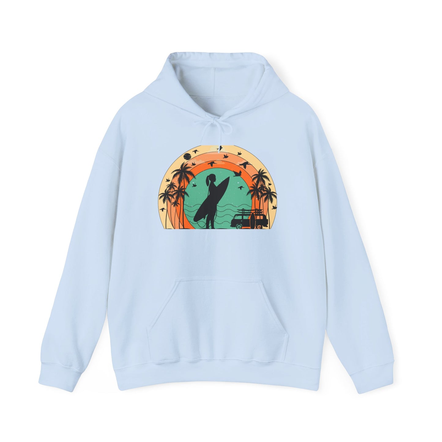 Vintage Retro Surfer Women's Hoodie