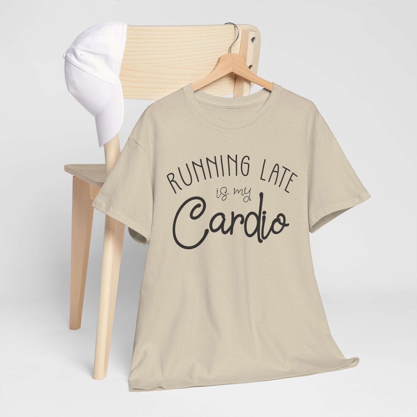 Men's T-Shirt - Running Late is my Cardio Tee