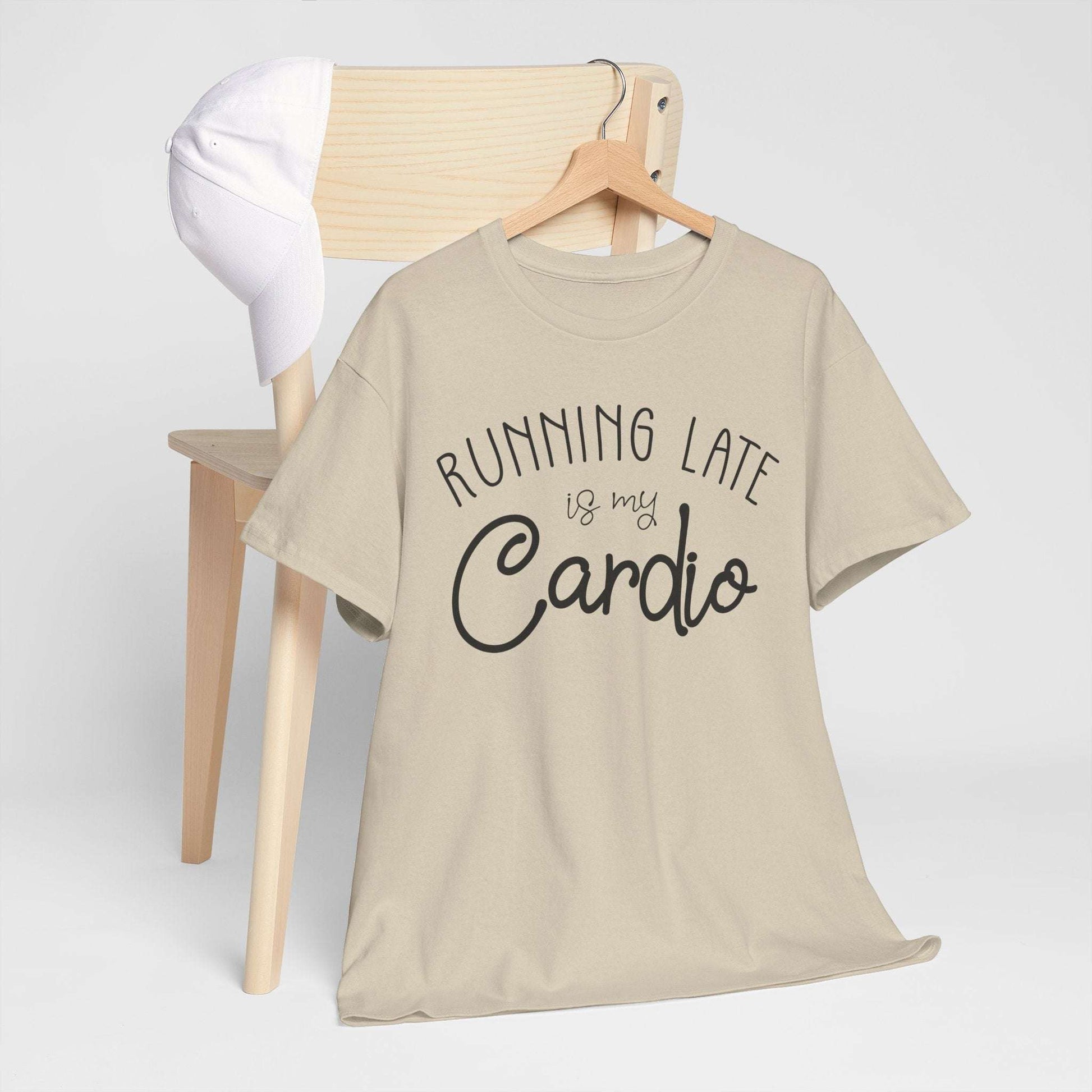 Men's T-Shirt - Running Late is my Cardio Tee