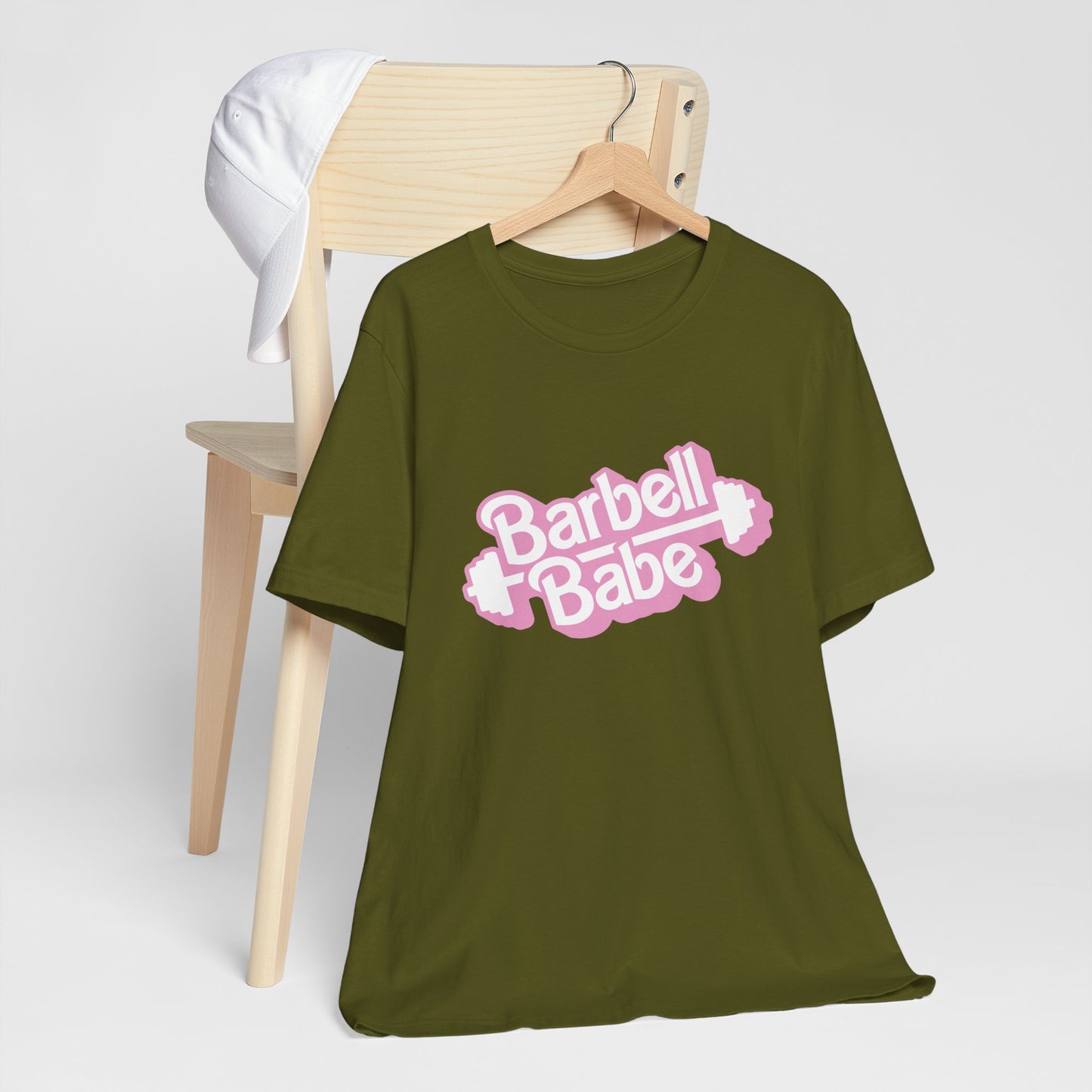 Women's Barbell Babe Tee - Girly and Cute Design