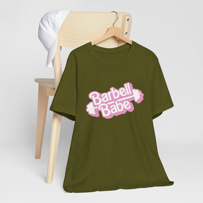 Women's Barbell Babe Tee - Girly and Cute Design