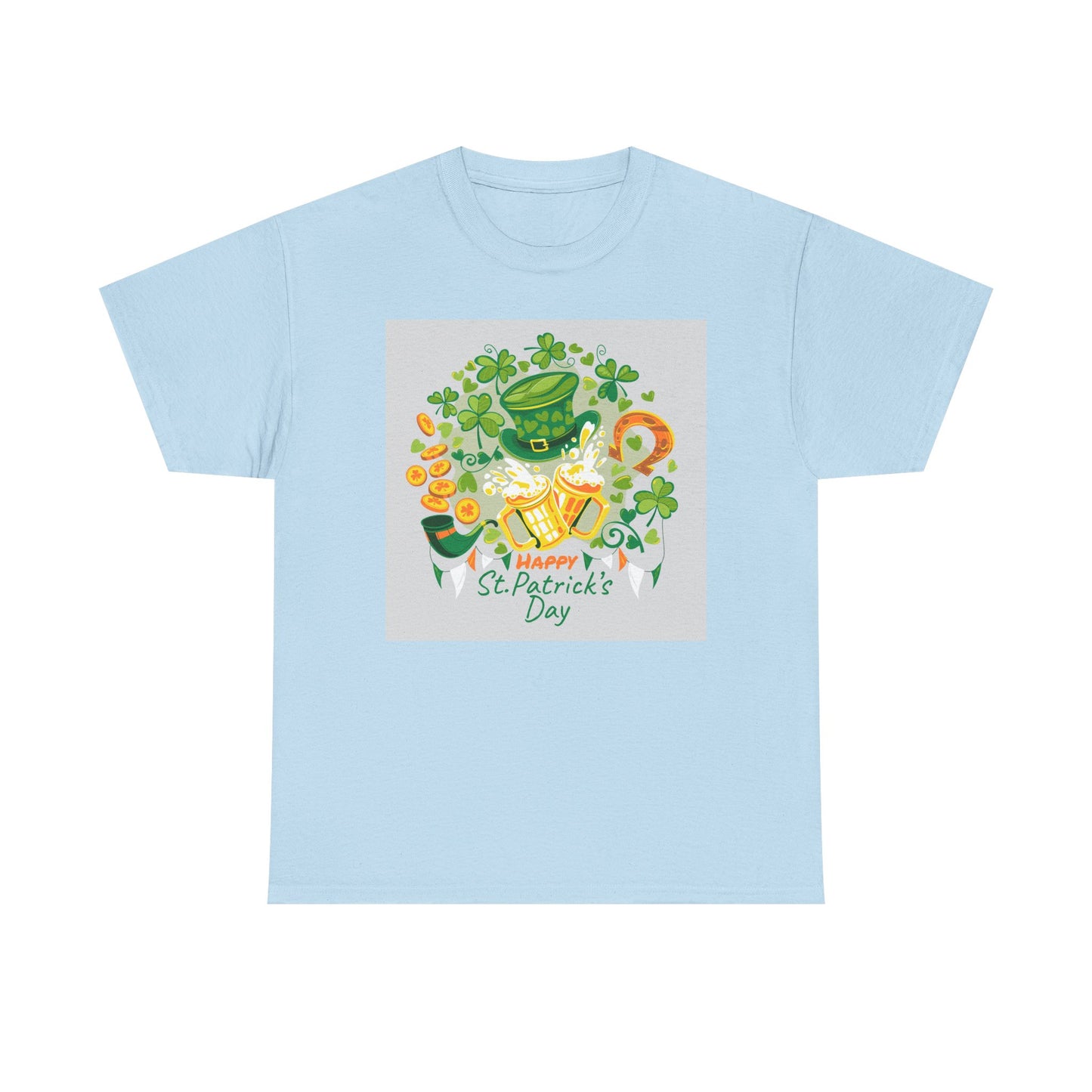 Unisex St. Patrick's Day Tee — 'Happy St. Patrick's Day' Shamrock & Leprechaun Hat Graphic (Limited Edition)