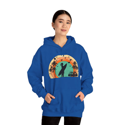 Vintage Retro Surfer Women's Hoodie
