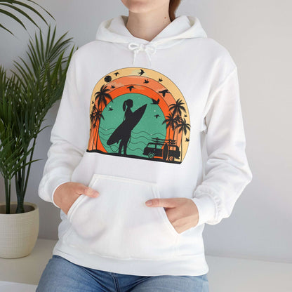 Vintage Retro Surfer Women's Hoodie