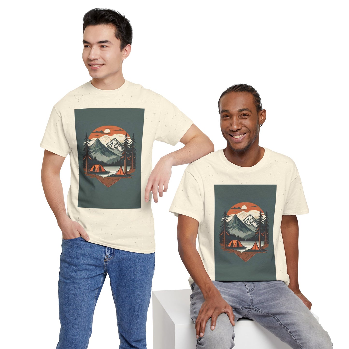 Moonlight Mountain Adventure Tee - Perfect Gift for Hikers