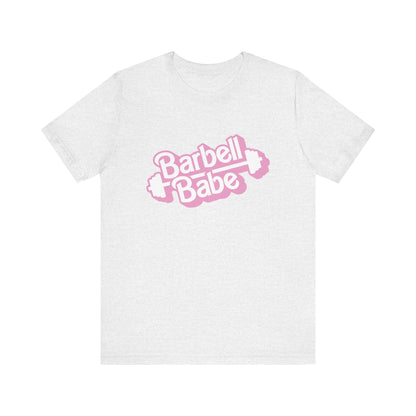 Women's Barbell Babe Tee - Girly and Cute Design