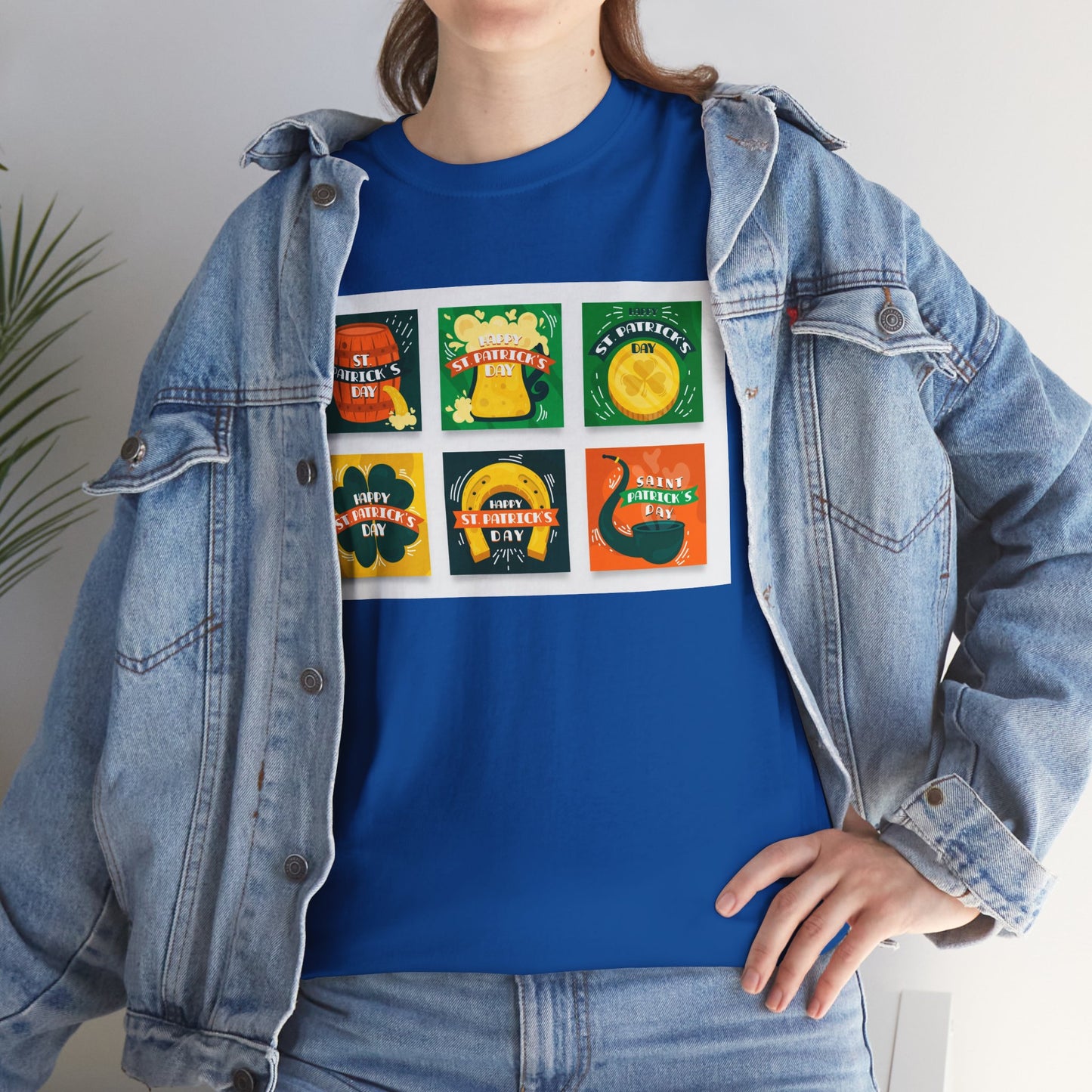 Unisex Retro St. Patrick’s Day Icons T-Shirt — Lucky Clover & Beer Graphic Tee (Limited Edition)