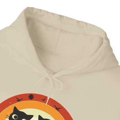 Retro Cat Rainbow Hoodie - Women's Hoodies