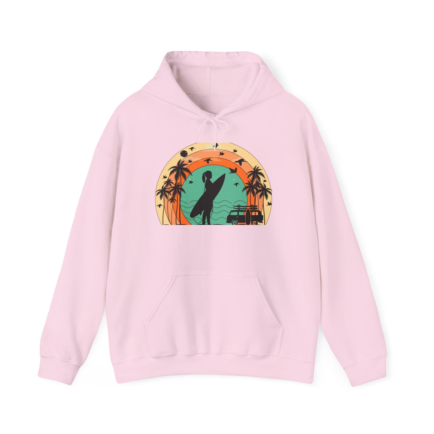 Vintage Retro Surfer Women's Hoodie