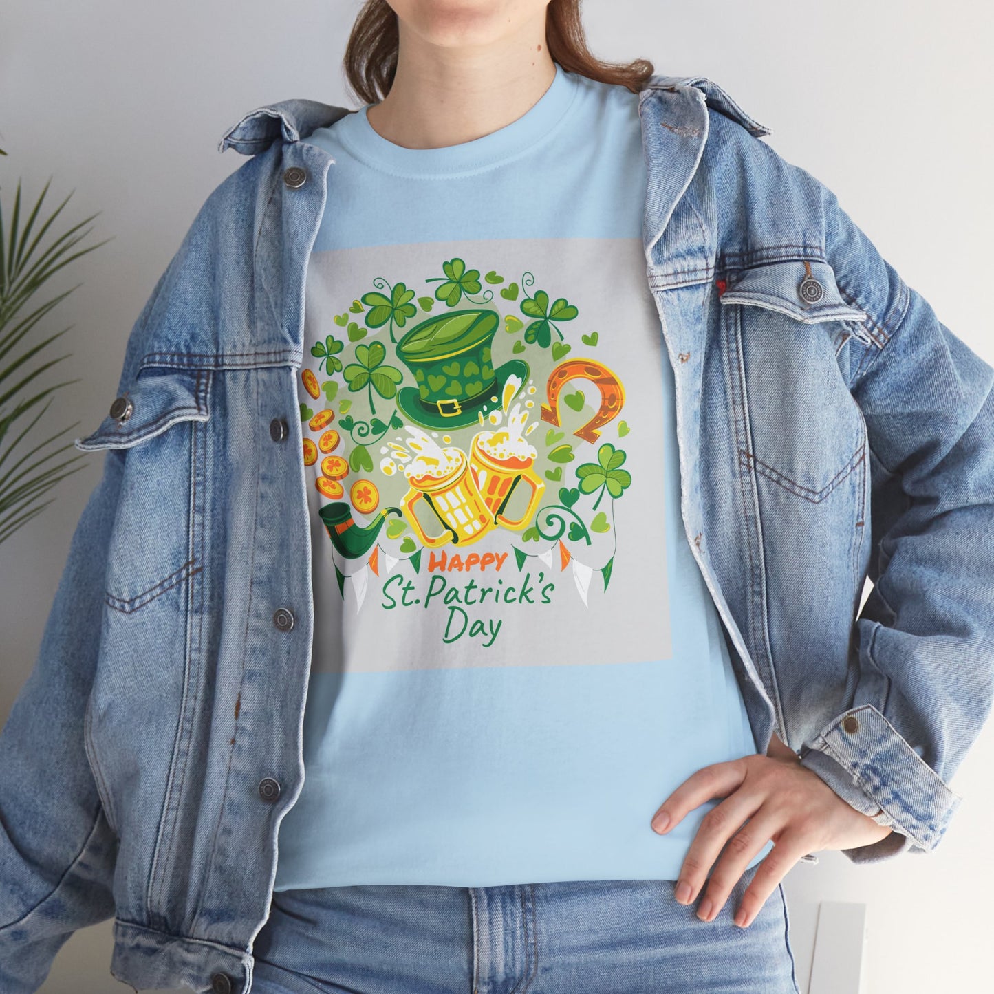 Unisex St. Patrick's Day Tee — 'Happy St. Patrick's Day' Shamrock & Leprechaun Hat Graphic (Limited Edition)