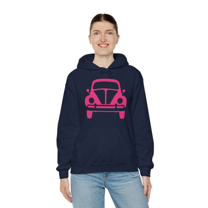 Pink Beetle Car Hoodie - Women's Hoodie