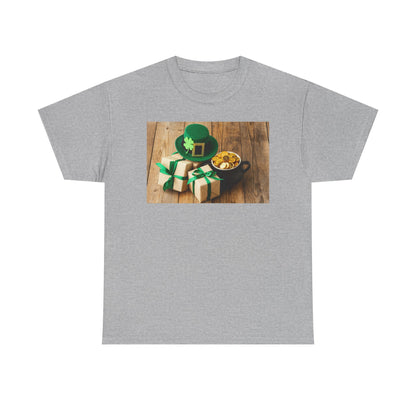 Unisex St. Patrick’s Day Gifts T-Shirt — Leprechaun Hat, Shamrock & Gold Pot Tee (Limited Edition)