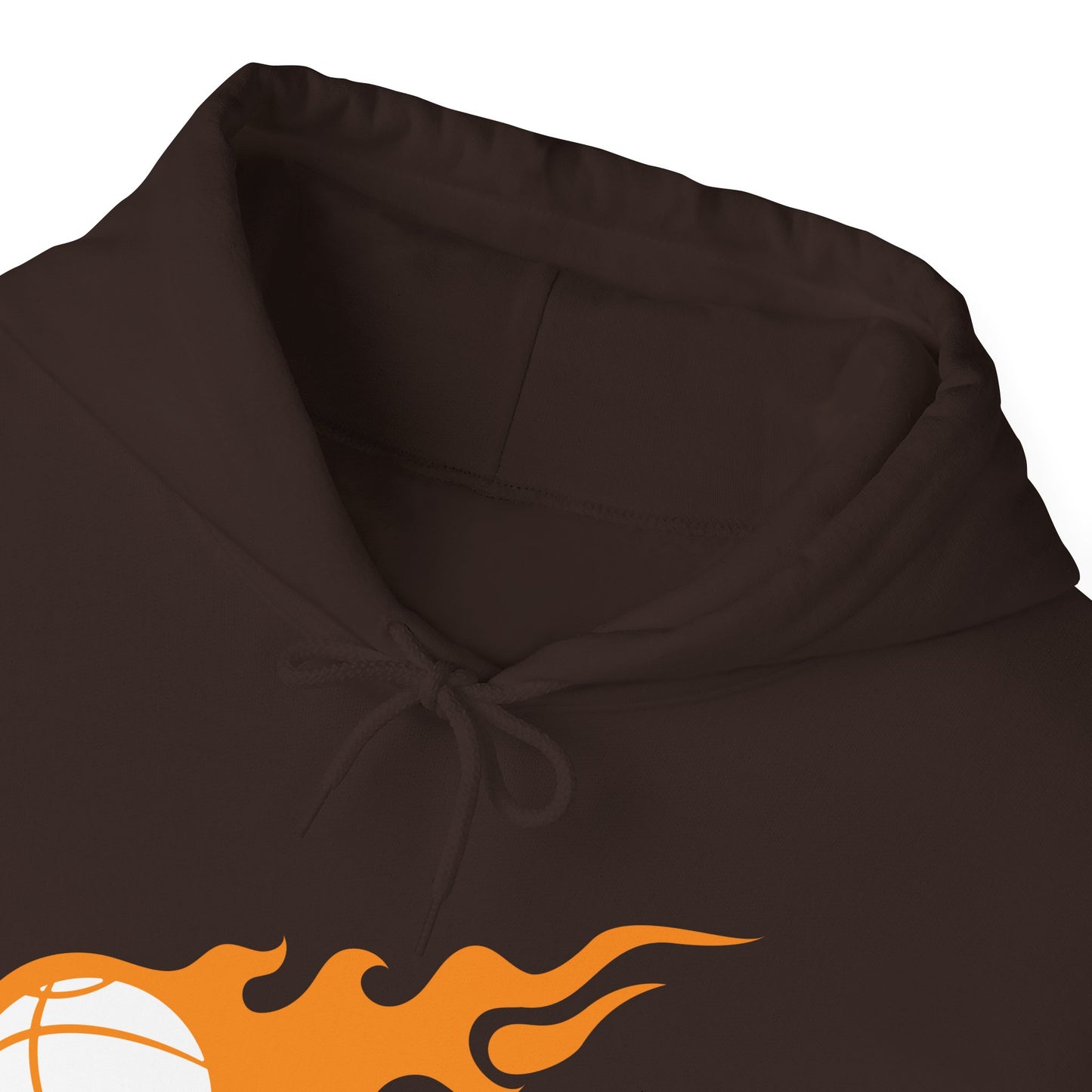 Fire Basketball Hoodie - Men's Varsity Hooded Sweatshirt