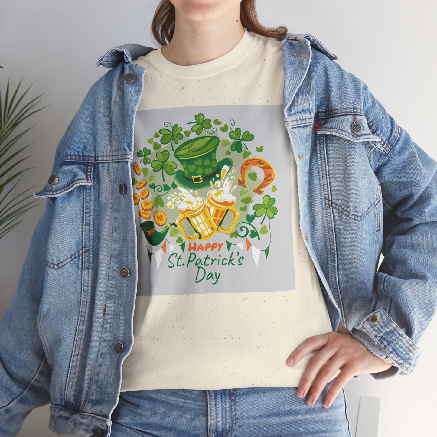 Unisex St. Patrick's Day Tee — 'Happy St. Patrick's Day' Shamrock & Leprechaun Hat Graphic (Limited Edition)