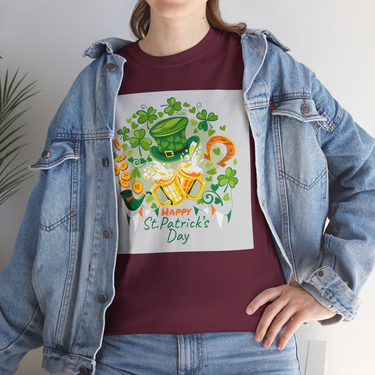 Unisex St. Patrick's Day Tee — 'Happy St. Patrick's Day' Shamrock & Leprechaun Hat Graphic (Limited Edition)