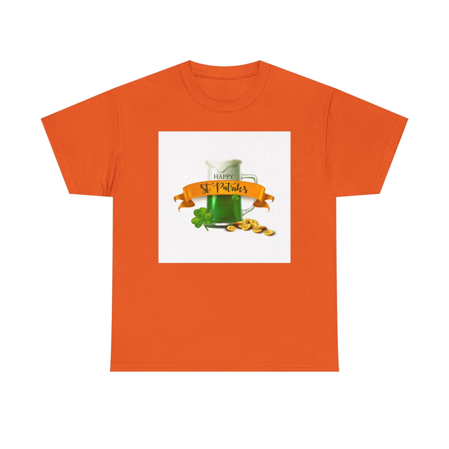 Unisex St. Patrick's Day Tee — 'Happy St. Patrick's' Beer Mug & Gold Coins Design (Limited Edition)
