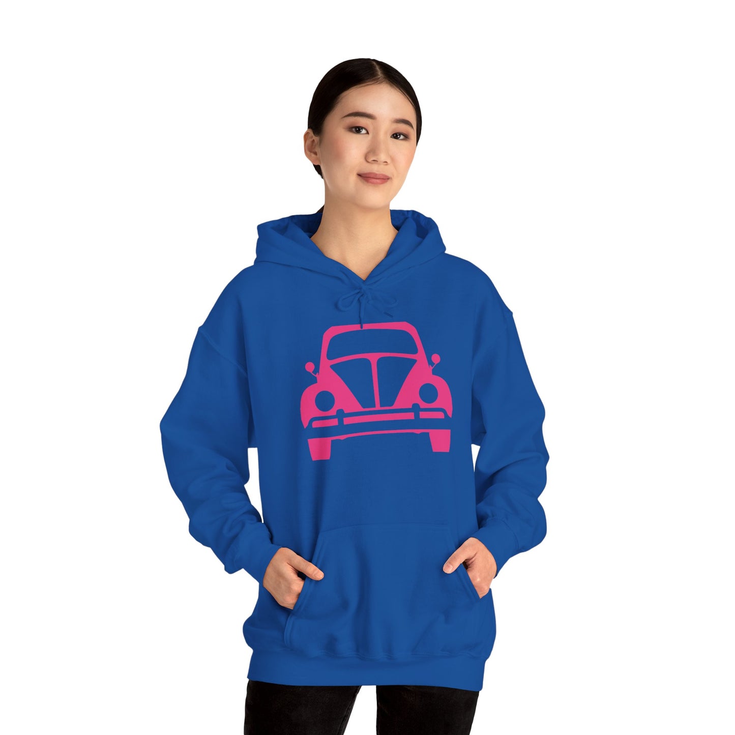 Pink Beetle Car Hoodie - Women's Hoodie