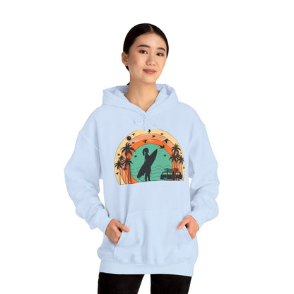 Vintage Retro Surfer Women's Hoodie