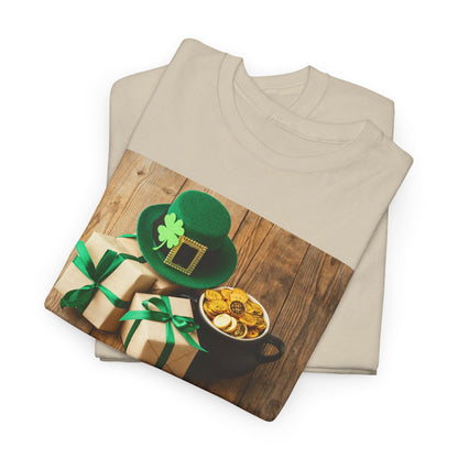 Unisex St. Patrick’s Day Gifts T-Shirt — Leprechaun Hat, Shamrock & Gold Pot Tee (Limited Edition)