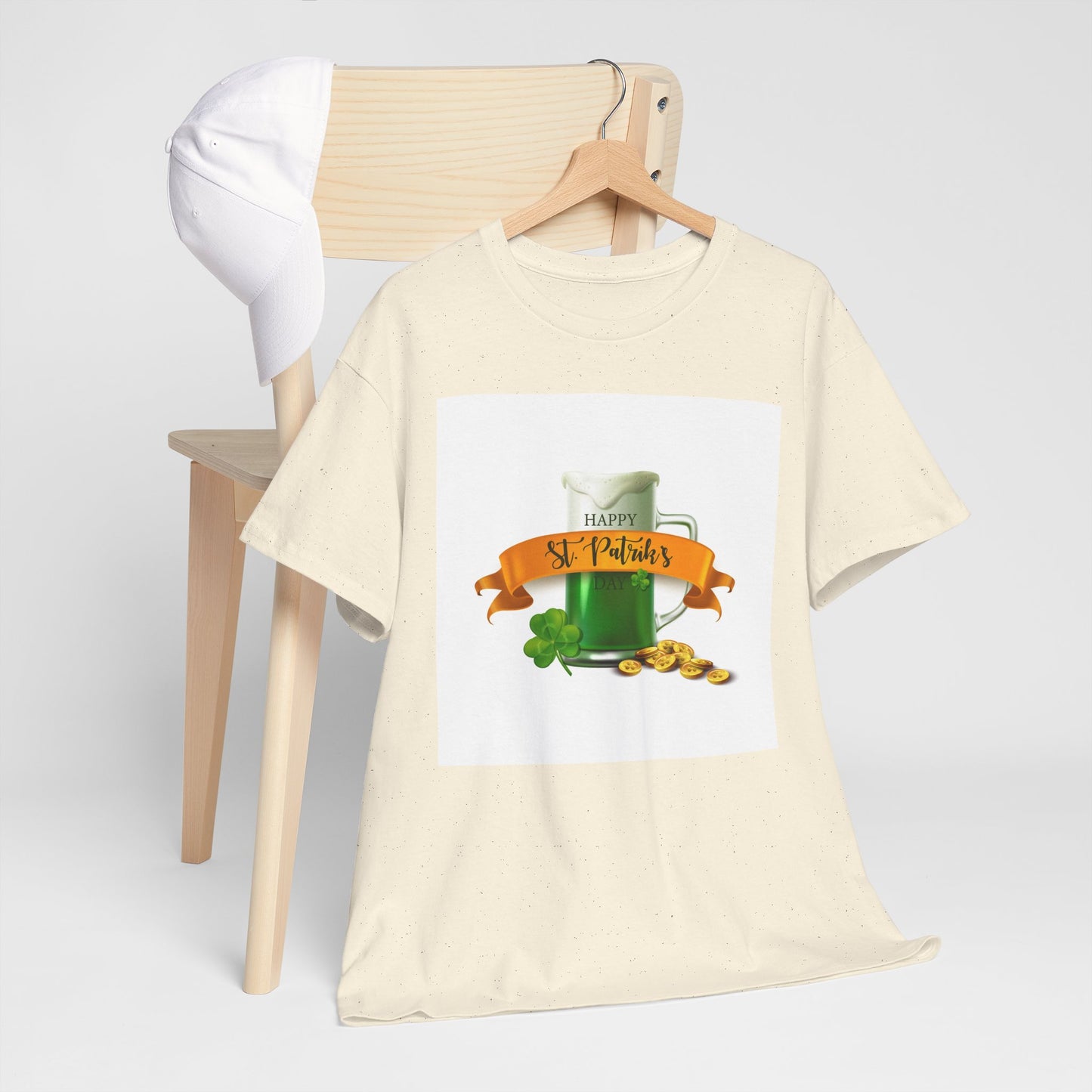 Unisex St. Patrick's Day Tee — 'Happy St. Patrick's' Beer Mug & Gold Coins Design (Limited Edition)