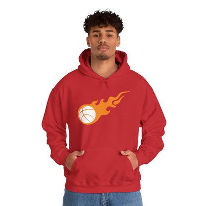 Fire Basketball Hoodie - Men's Varsity Hooded Sweatshirt