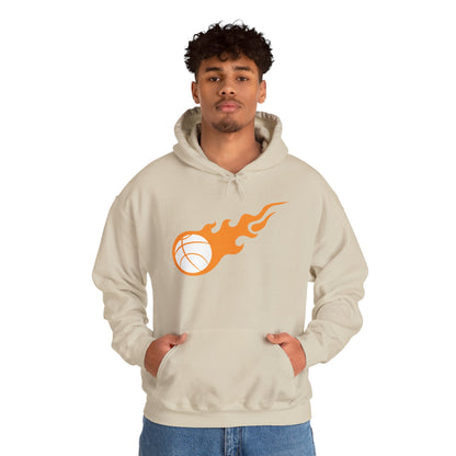 Fire Basketball Hoodie - Men's Varsity Hooded Sweatshirt