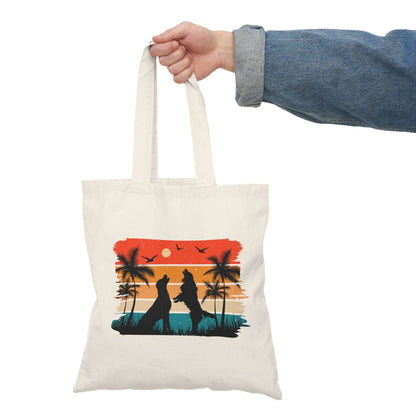 Sunset Doggos Tote Bag