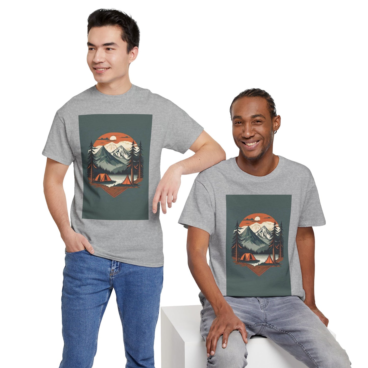 Moonlight Mountain Adventure Tee - Perfect Gift for Hikers
