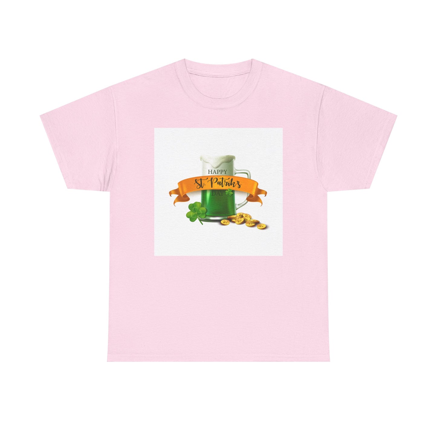 Unisex St. Patrick's Day Tee — 'Happy St. Patrick's' Beer Mug & Gold Coins Design (Limited Edition)