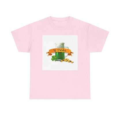 Unisex St. Patrick's Day Tee — 'Happy St. Patrick's' Beer Mug & Gold Coins Design (Limited Edition)