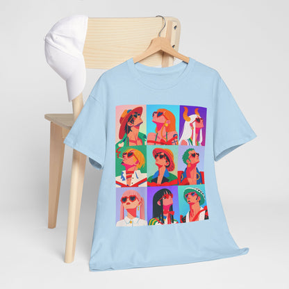 Retro One Piece Friends in Sunglasses