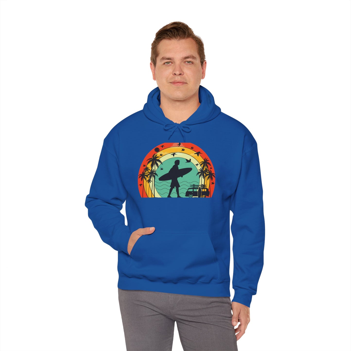 Retro Vintage Surfer Men's Hoodie