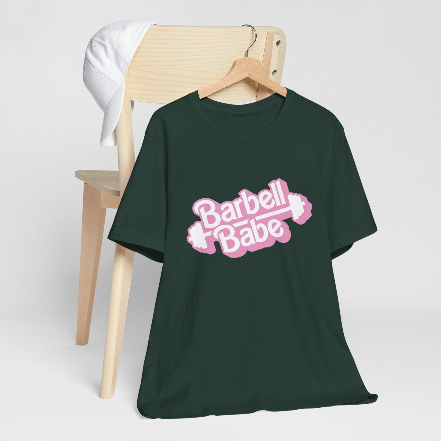 Women's Barbell Babe Tee - Girly and Cute Design