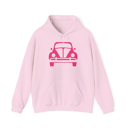 Pink Beetle Car Hoodie - Women's Hoodie