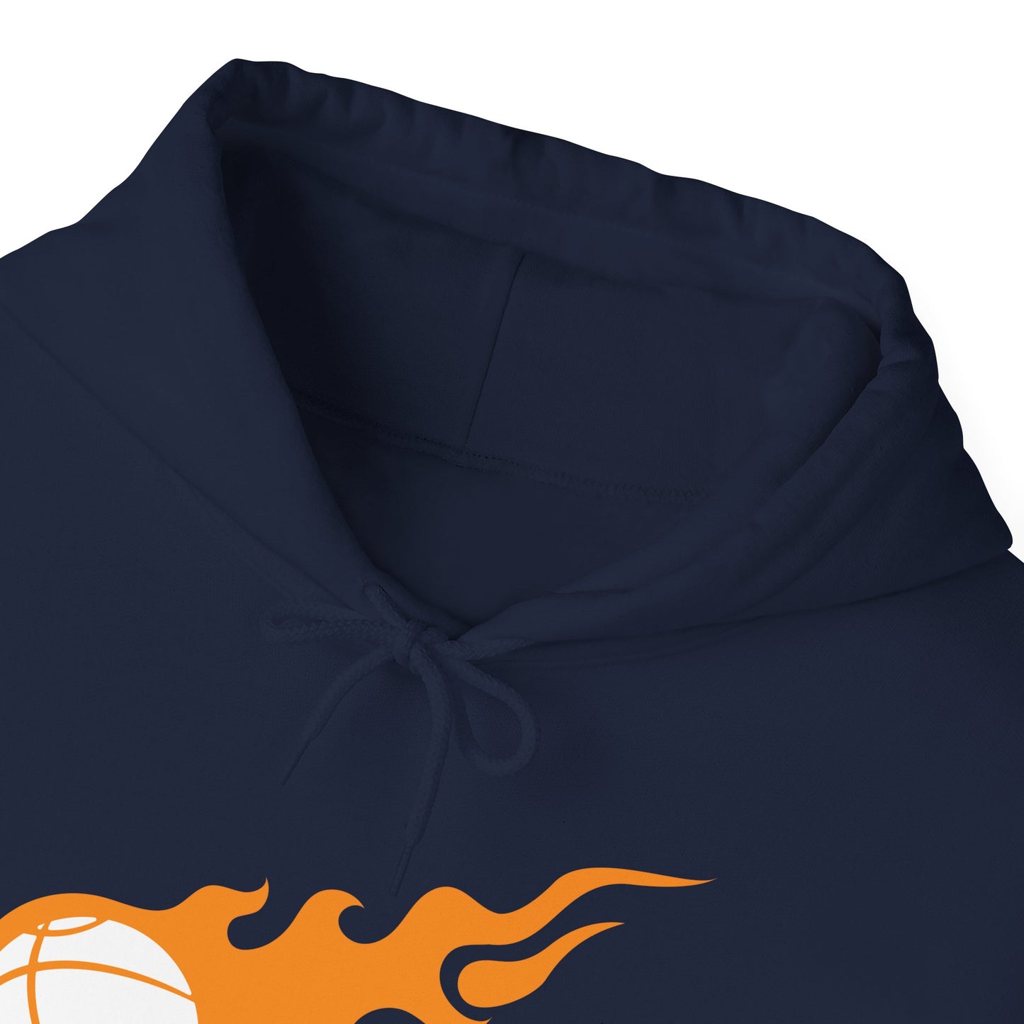 Fire Basketball Hoodie - Men's Varsity Hooded Sweatshirt